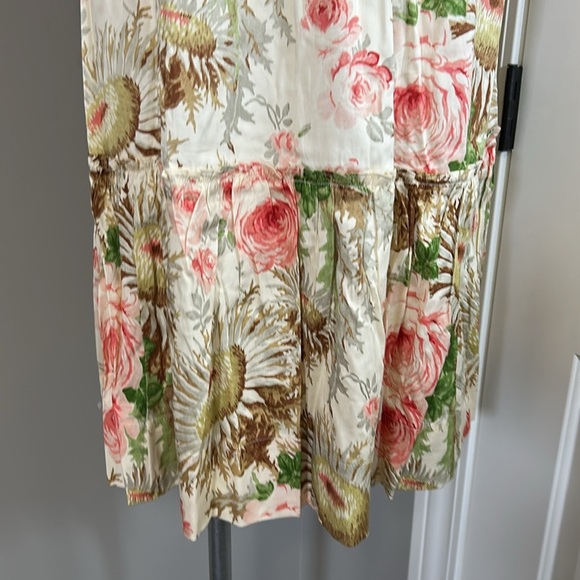 Tuckernuck Crawford Mini Dress Sun Faded Floral V neck Flutter Sleeve XL NEW - Picture 9 of 15